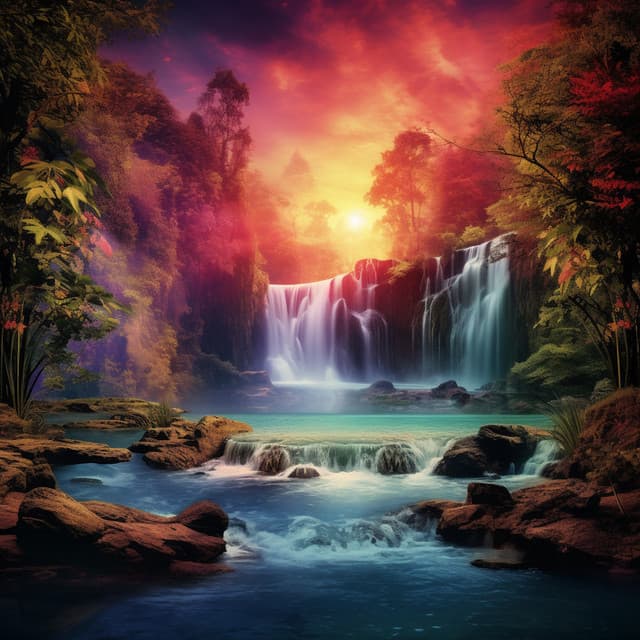 Waterfall Harmony: Peaceful Water Melodies - Forest Sounds