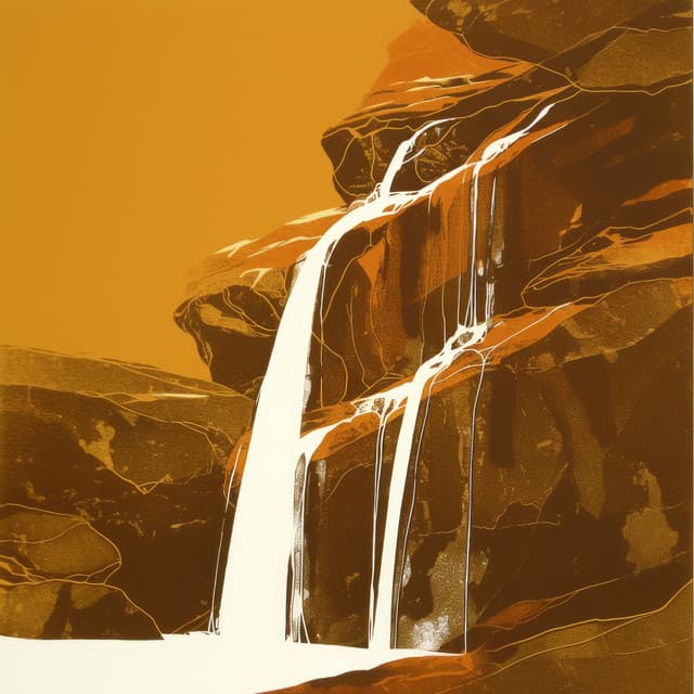 Shimmering Waterfall Noise - Waterfall Sounds