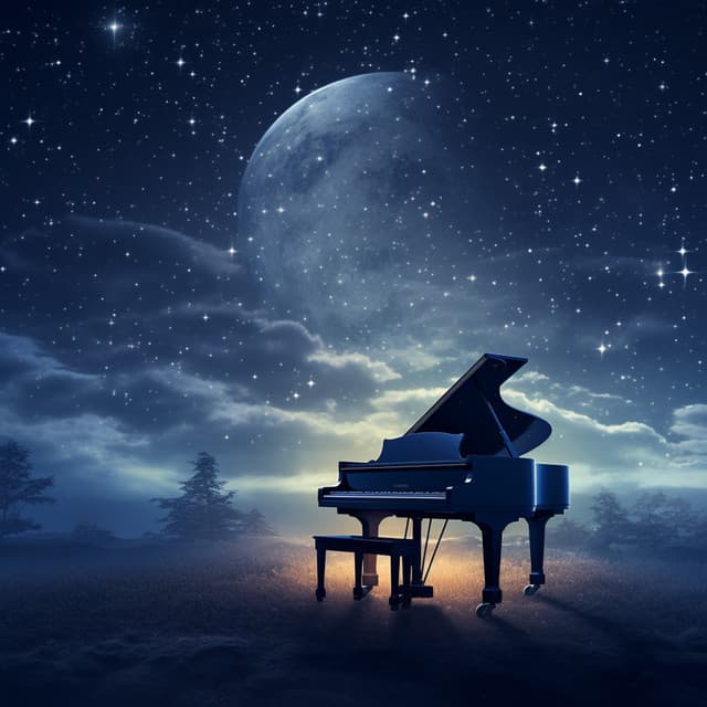 Sleep Embrace: Piano Melodies at Night - Dreamy Piano Sounds