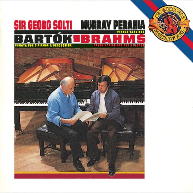 Bartók: Sonata for 2 Pianos & Percussion, Sz. 110 - Brahms: Variations on a Theme by Haydn, Op. 56b - Murray Perahia