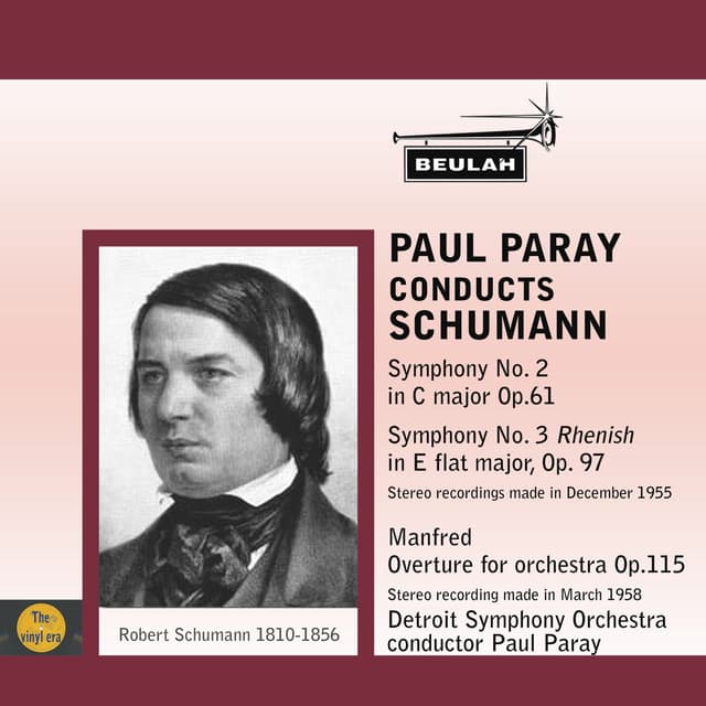 Paul Paray Conducts Schumann - Robert Schumann