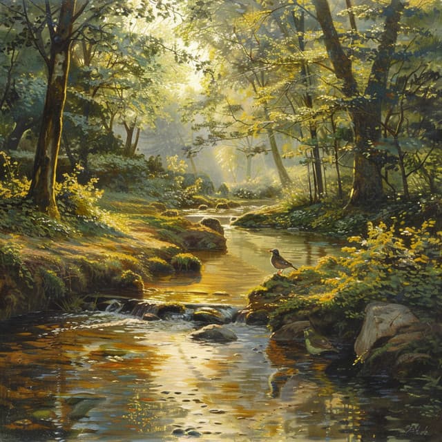 Cadencia Del Arroyo De La Naturaleza: Aves Binaurales En Canción - 92 96 Hz - Entrenamiento de ondas cerebrales de tonos isocrónicos