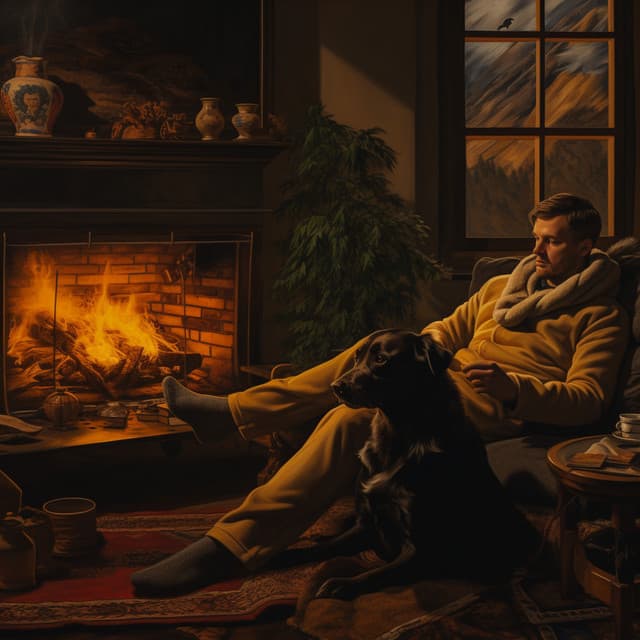 Noche Pacífica Con Fuego Para Mascotas: Cantata Armónica Para Mascotas - Paisaje sonoro de la naturaleza