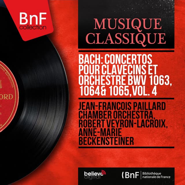 Bach: Concertos pour clavecins et orchestre BWV 1063, 1064 & 1065, vol. 4 - Johann Sebastian Bach