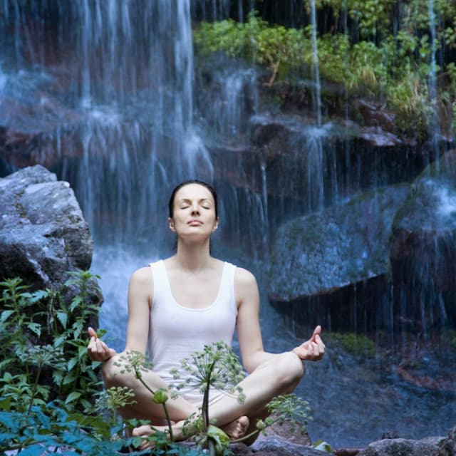 Enchanted Binaural Echoes: Singing Bowl Meditations by the Waterfalls - Soothing Waterfalls