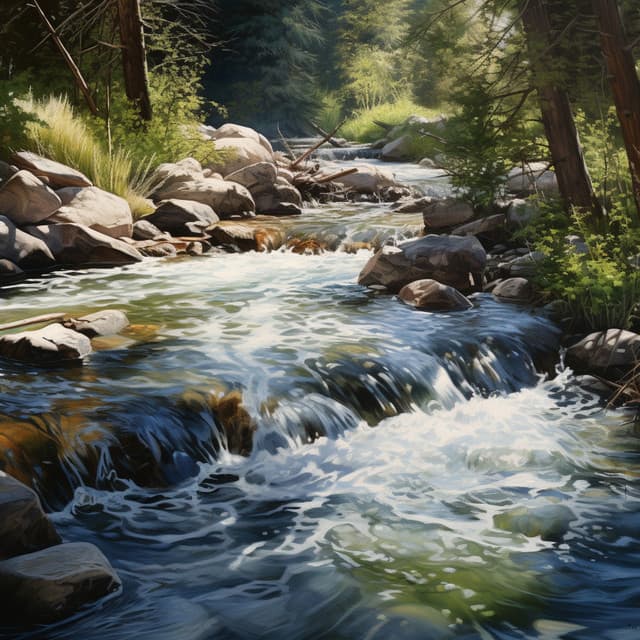 Study with Water Sounds: Meditative Focus - Deruinga