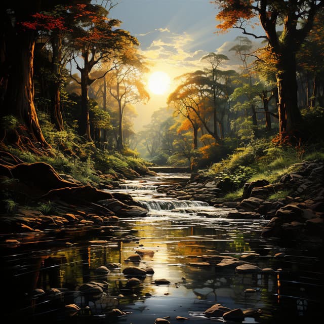 Estudio Del Río Que Fluye: Paisajes Sonoros Pacíficos - Música para Cafeterías