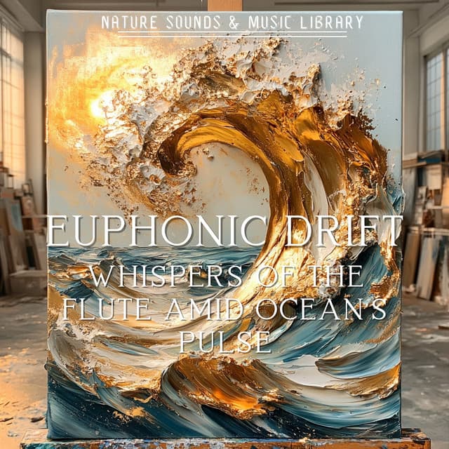 Euphonic Drift: Whispers of the Flute Amid Ocean's Pulse - Nature Sounds & Music Library