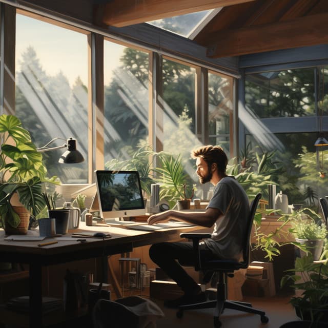 Ritmos De Trabajo Lluvioso: Música Para La Productividad - Sonidos de la vida