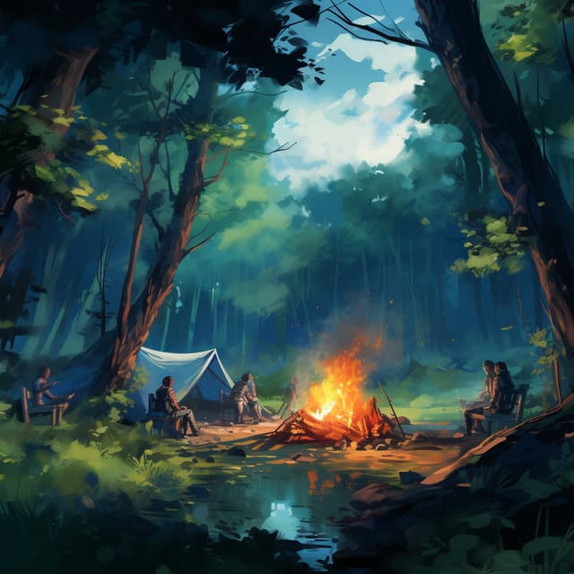 Forest Serenity: Campfire Chronicles by Daylight - Singing Nature