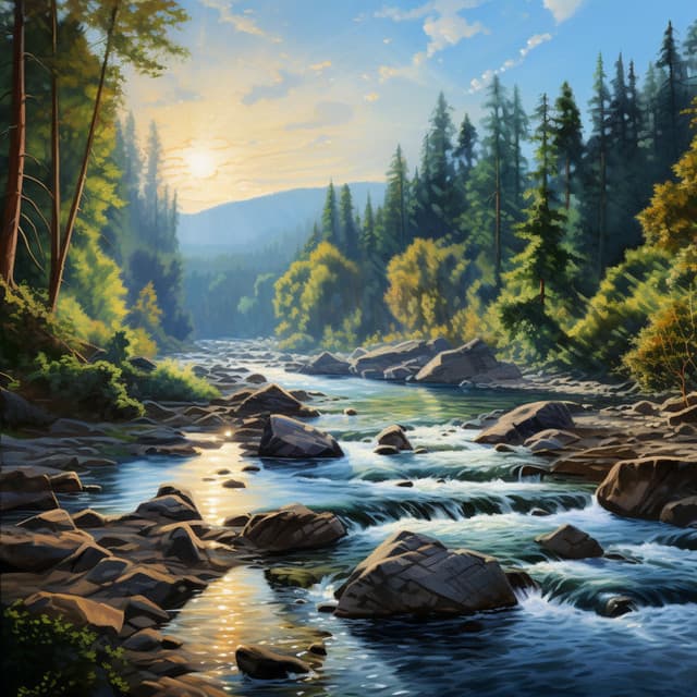 Nature's Tranquil Waters: Binaural Stream Sounds - Waveframe