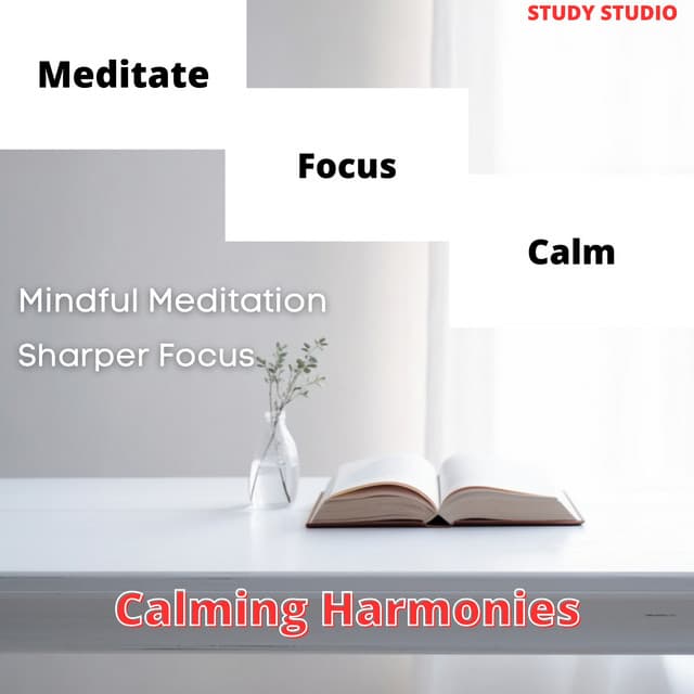 Meditate, Focus, Calm - Mindful Meditation, Sharper Focus, Calming Harmonies - Study Studio