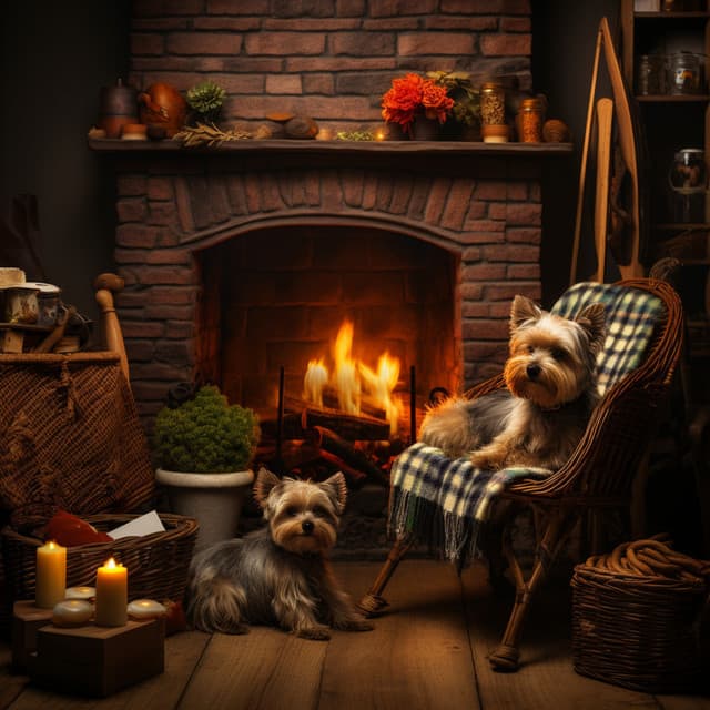 Fireside Canine Harmony: Symphony of Dog Bonding - Sound of the Wilderness