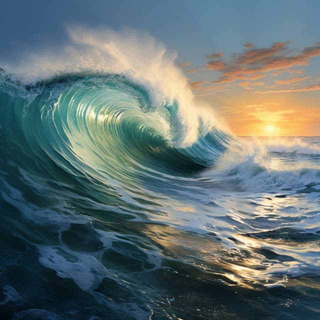 Flujo Rítmico: Paisajes Sonoros Entre Olas Oceánicas - Lista de reproducción para la hora de la cena