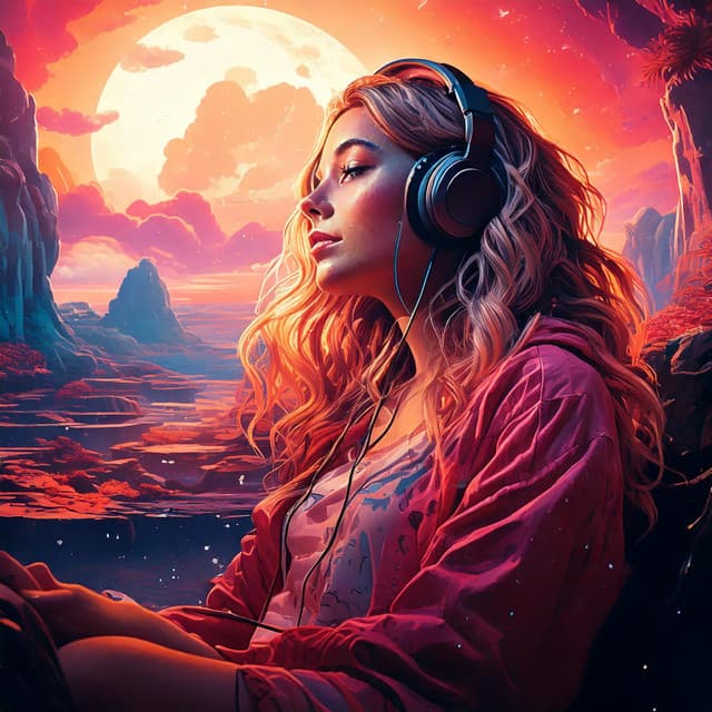 Lofi Melodic Harmony: Soothing Musical Layers - Binaural Beats Sleep Tones