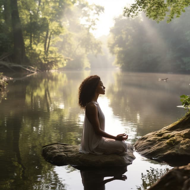Serenidad De Meditación Junto Al Río: Aguas Calmantes - Grabaciones de naturaleza 4D