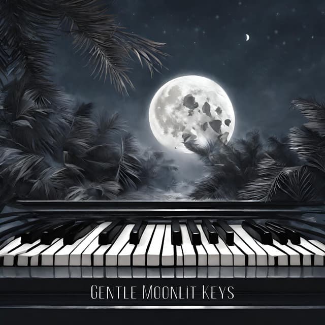 Gentle Moonlit Keys: Tranquil Jazz Moments - Piano Music Collection