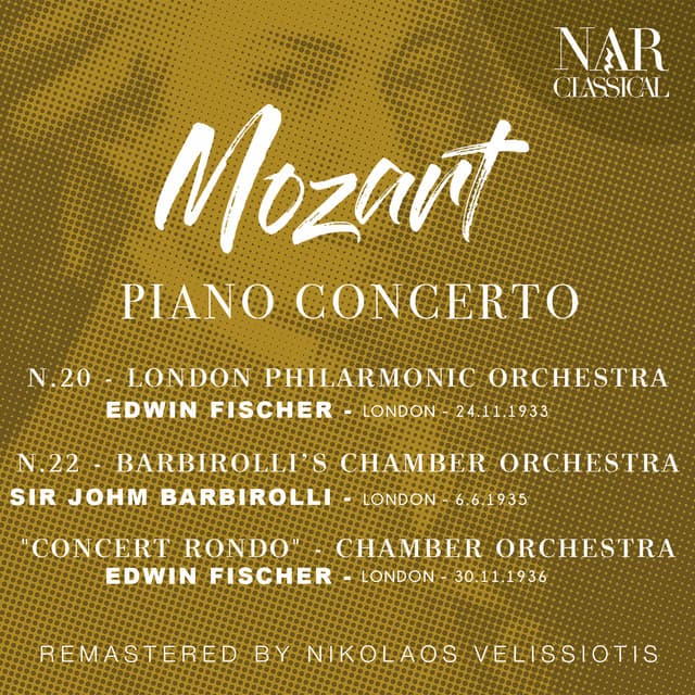 MOZART: PIANO CONCERTO N.20 - N. 22. - "CONCERT RONDO" - Wolfgang Amadeus Mozart