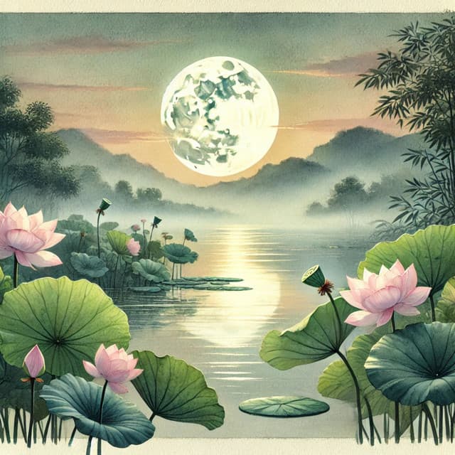 An Ode to the Moon: Evening Meditation with Tibetan Bowls by the Sea, Deep Relaxation & Healing - Ageless Tibetan Temple