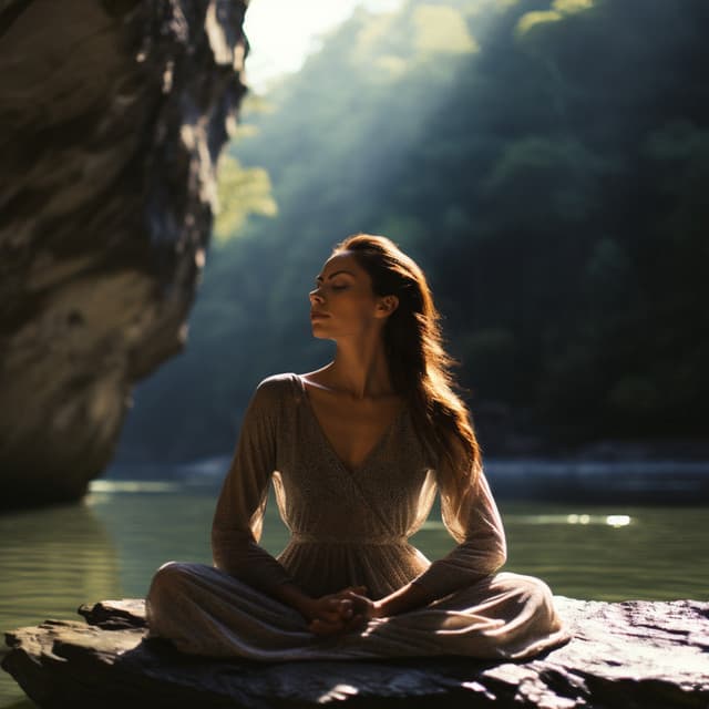 Ambiente Meditativo Del Río: Sonidos Relajantes Del Arroyo - Música feliz de la mañana