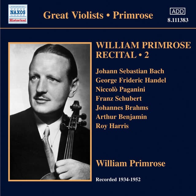 Primrose: Recital, Vol. 2 - William Primrose