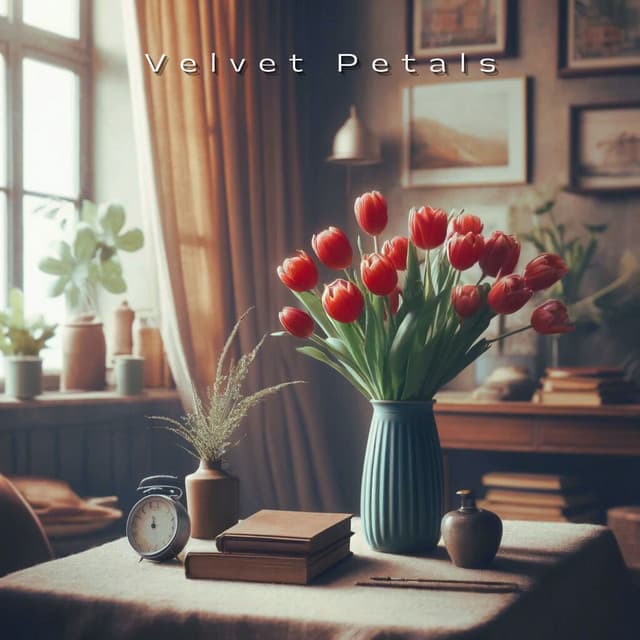 Velvet Petals: Soft Jazz in Bloom - Peaceful Piano Music Collection