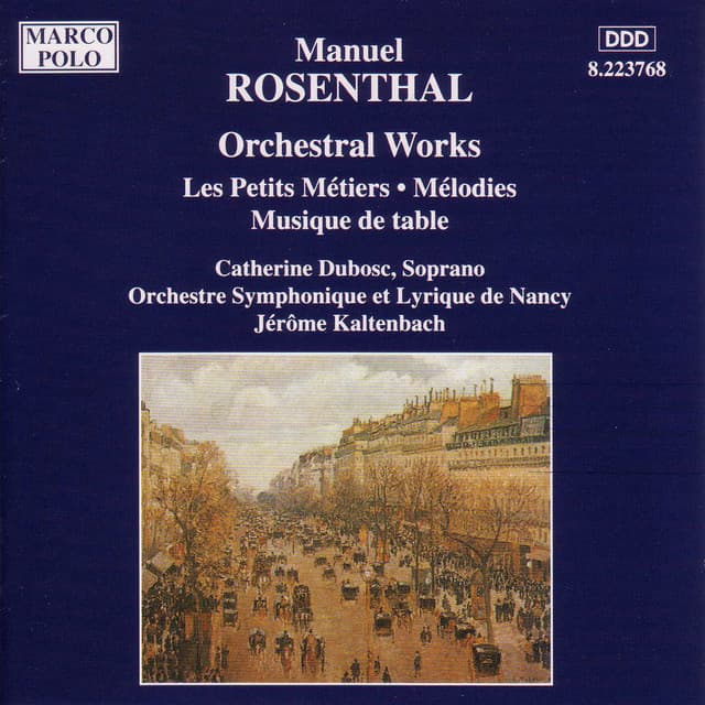 Rosenthal: Petits Metiers  / Musique De Table - Manuel Rosenthal