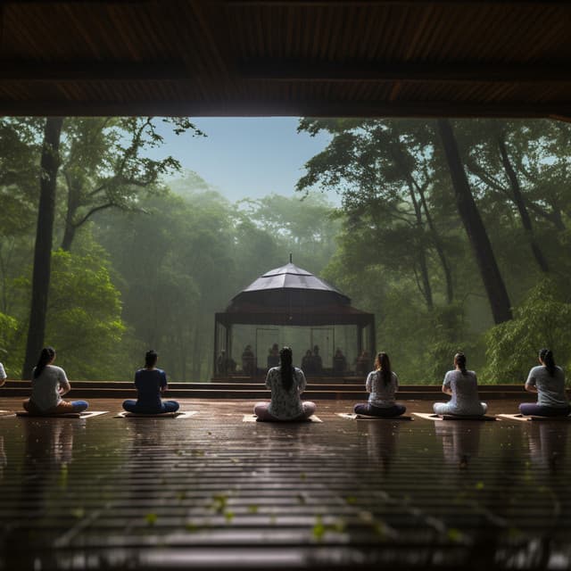Meditación De Lluvia: Sonidos Relajantes De La Naturaleza - Cantos de meditación