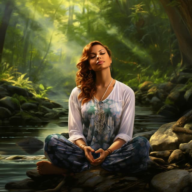 Water's Productive Focus Zen: Gentle Streamside Music Flow - Naturaleza FX