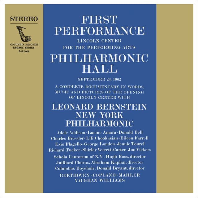 Inauguration Concert of Lincoln Center's Philharmonic Hall - Leonard Bernstein