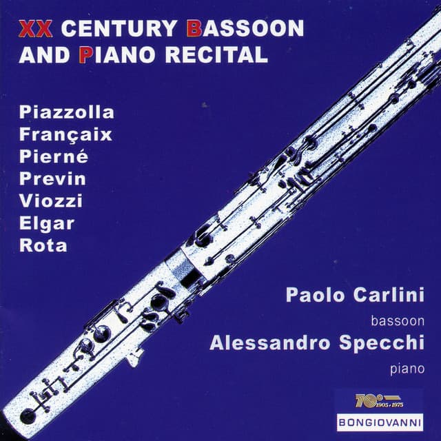 20th Century Bassoon and Piano Recital - Paolo Carlini