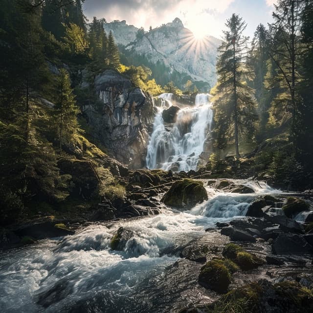 Arrullos De Cascada: Sonidos Tranquilos Para Un Sueño Apacible - Música de meditación para dormir