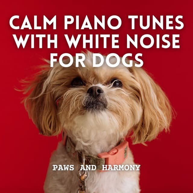 Paws and Harmony: Calm Piano Tunes with White Noise for Dogs - Loopable White Noise