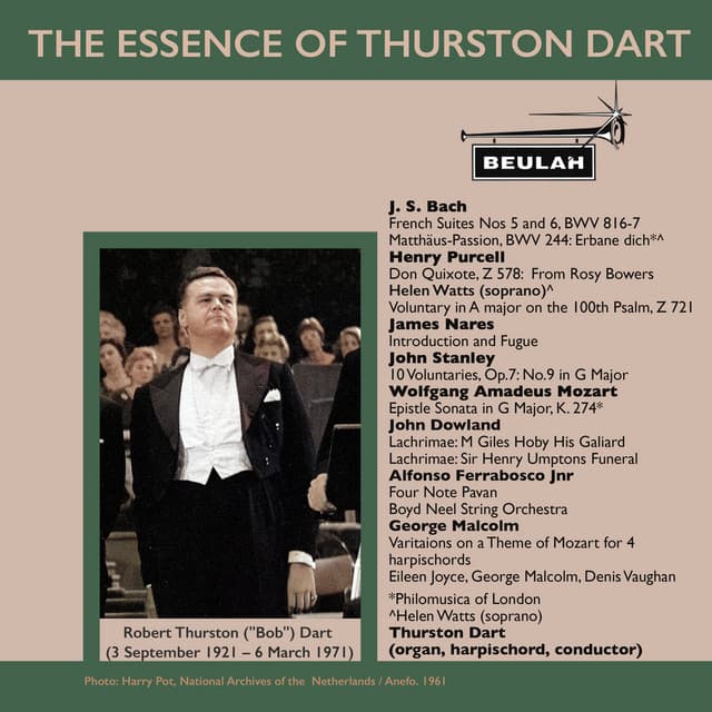 The Essence of Thurston Dart - Thurston Dart