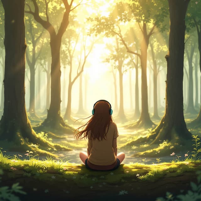 Forest Echoes - Relaxing Lofi - Anime Girl Lofi