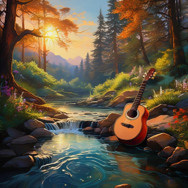 Relaxation Ripples: Guitar by the Stream - Relaxing Jazz Guitar