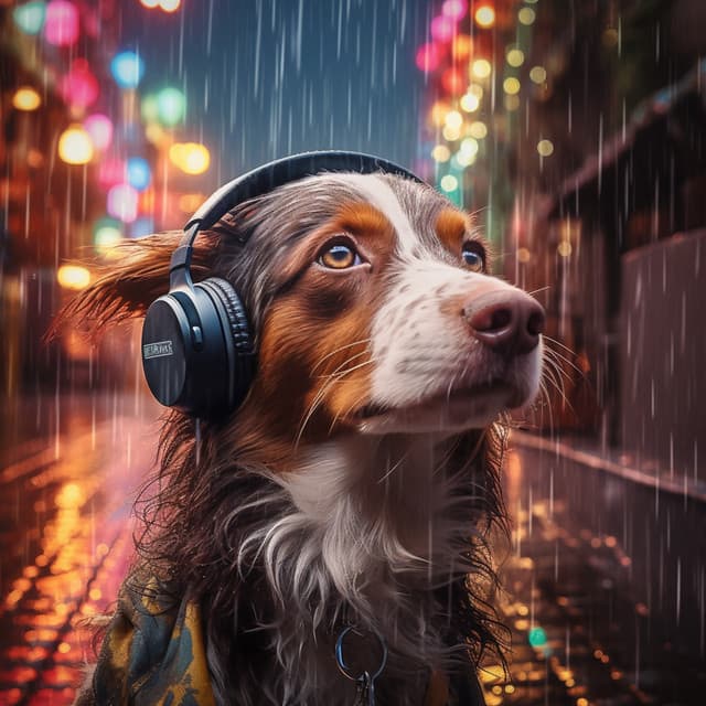 Rainfall Doggie Reflections: Music in the Rain - Morning Calm Playlist