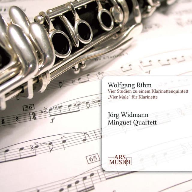 Rihm: 4 Studien zu einem Klarinettenquintett - 4 Male - Wolfgang Rihm