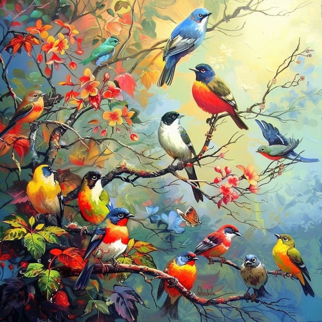 Melodías Aladas: Ritmos Binaurales De Pájaros - 78 72 Hz - Latidos Binaurales Puros