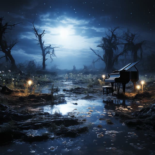 Canción De Cuna Del Rayo De Luna: Sueños De Piano Para Pequeños Viajeros - Cafetería Jazz Piano Escalofriante