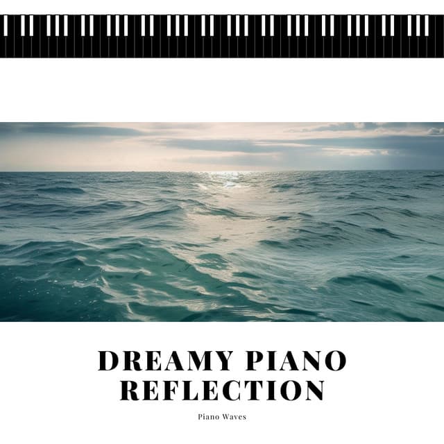 Dreamy Piano Reflection in a Moonlight Ocean Waves - Piano Waves