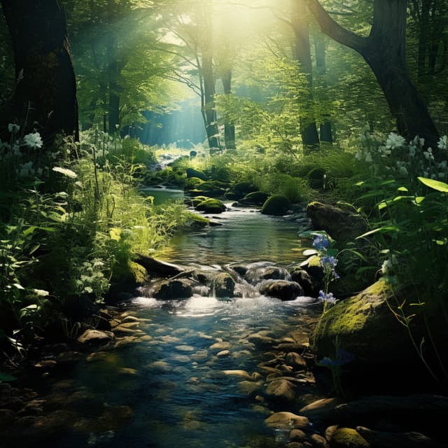 Baby's Stream Lullaby: Calming Water Melodies - Christian Instrumental Guitar Music