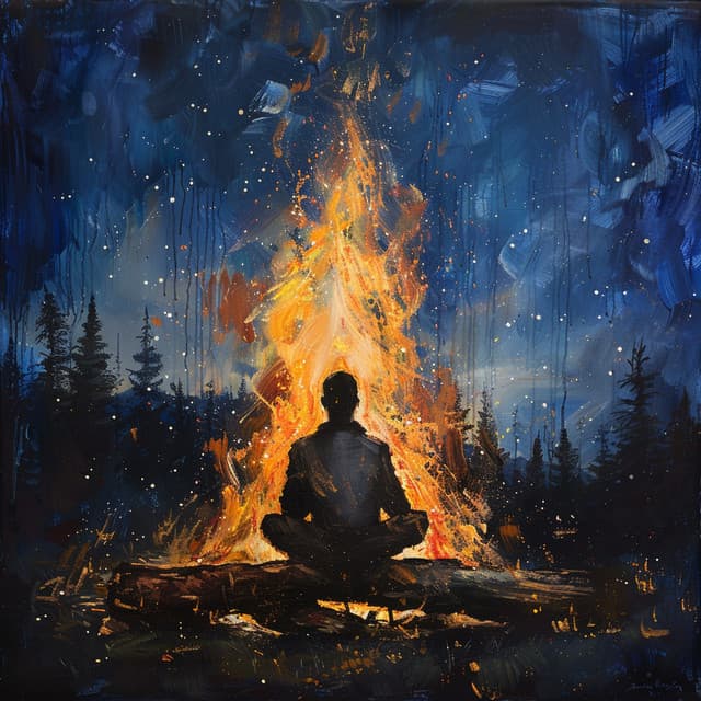 Oasis De Relajación De Fuego: Llamas Reconfortantes - ondas de ritmo