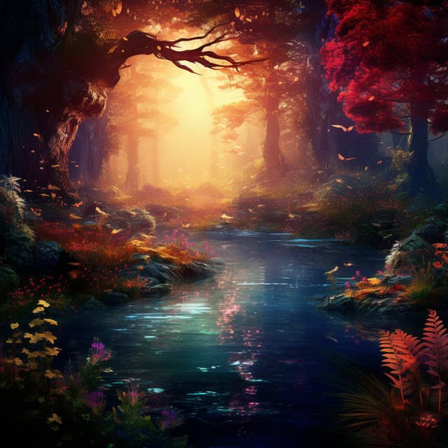 Meditative Streams: Music in the River's Serenity - Water sound bank