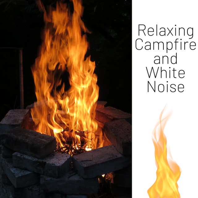 Relaxing Campfire and White Noise, Loopable - Fireplace Music