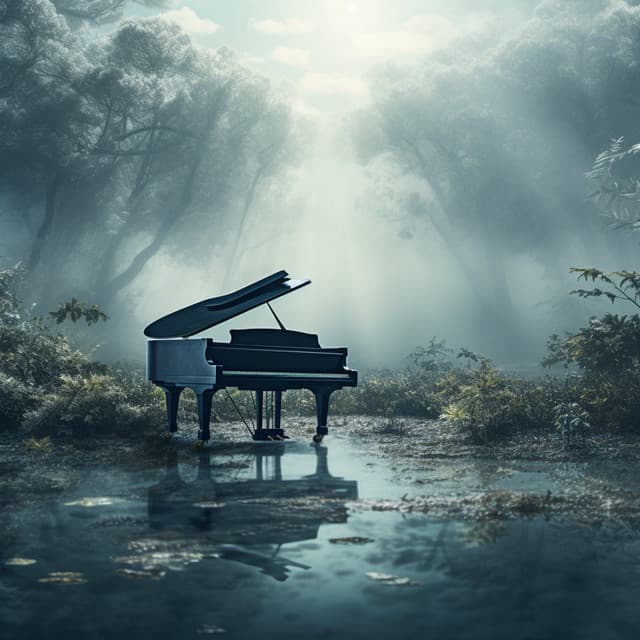 Piano Music: Serene Silent Echoes - Easy Listening Piano