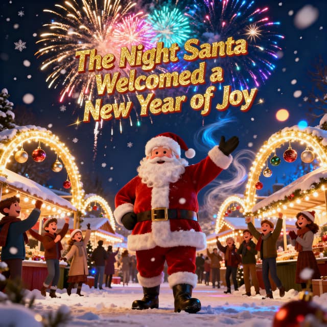 The Night Santa Welcomed a New Year of Joy - Christmas Song Instrumental