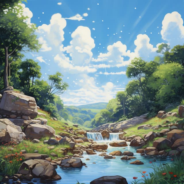 Majestic Nature Sounds by the River - Cure Stream