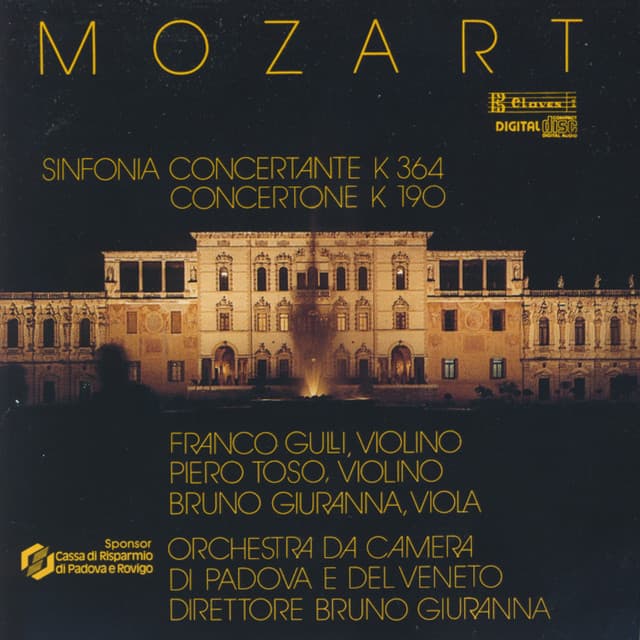 Mozart: Sinfonia Concertante K. 364, Concertone K. 190 - Wolfgang Amadeus Mozart