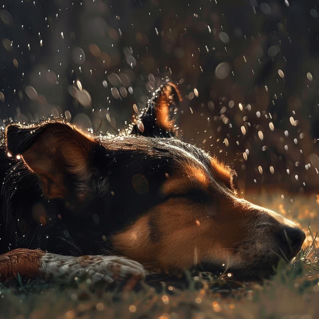 Lluvia Suave Para Perros: Ruidos Ambientales Relajantes - Gotas de lluvia para calmar a los perros